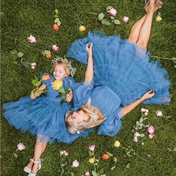 Ivy City Co Short Pixie Dress in Blue L - Picture 2 of 12